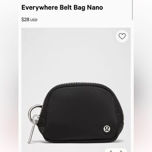 NWT Lululemon Everywhere Belt Bag Nano